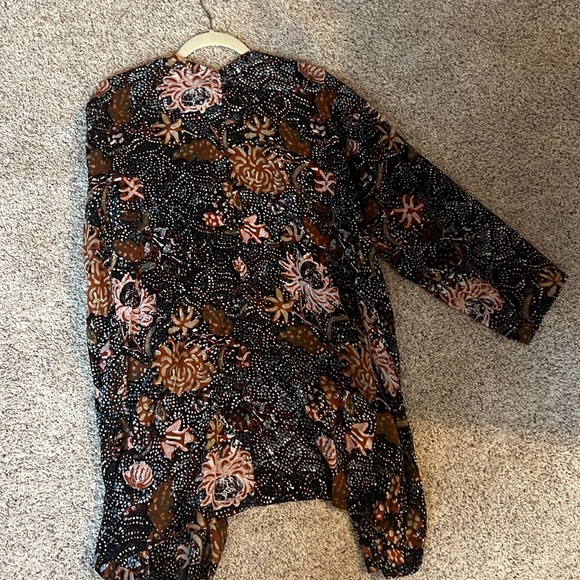 Madewell XL open tunic / cover up with pattern - Picture 4 of 4
